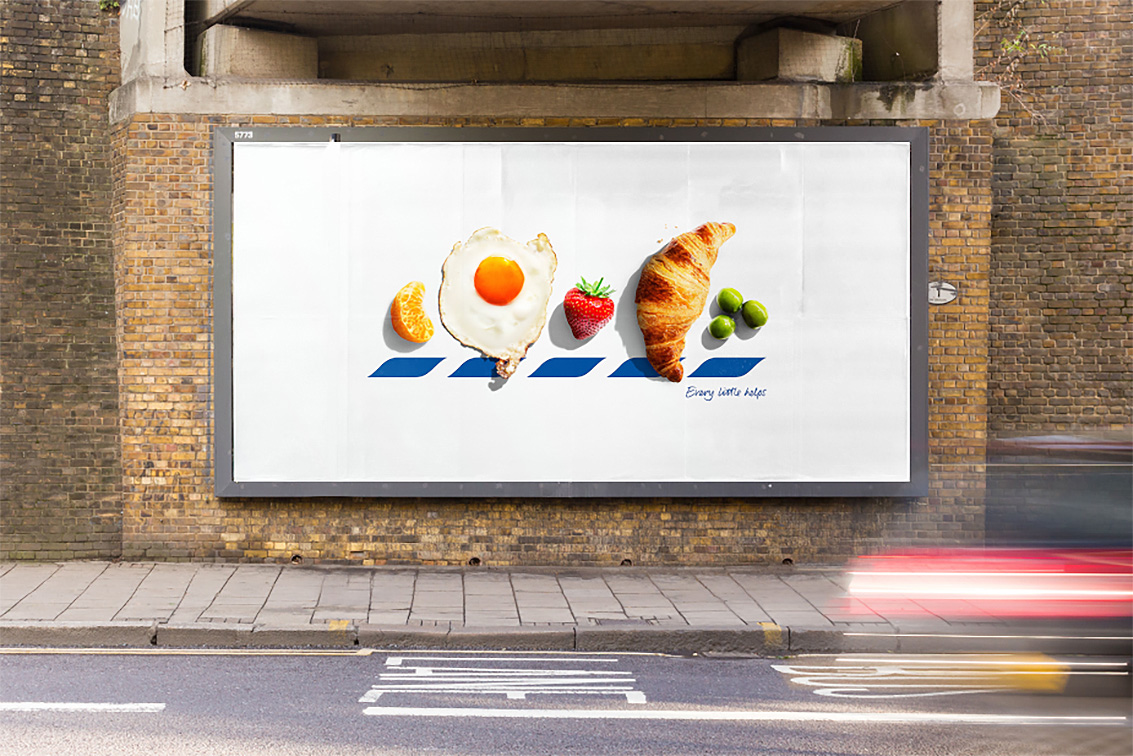 BBH London uses fresh food images to recreate Tesco’s iconic logo via new OOH campaign