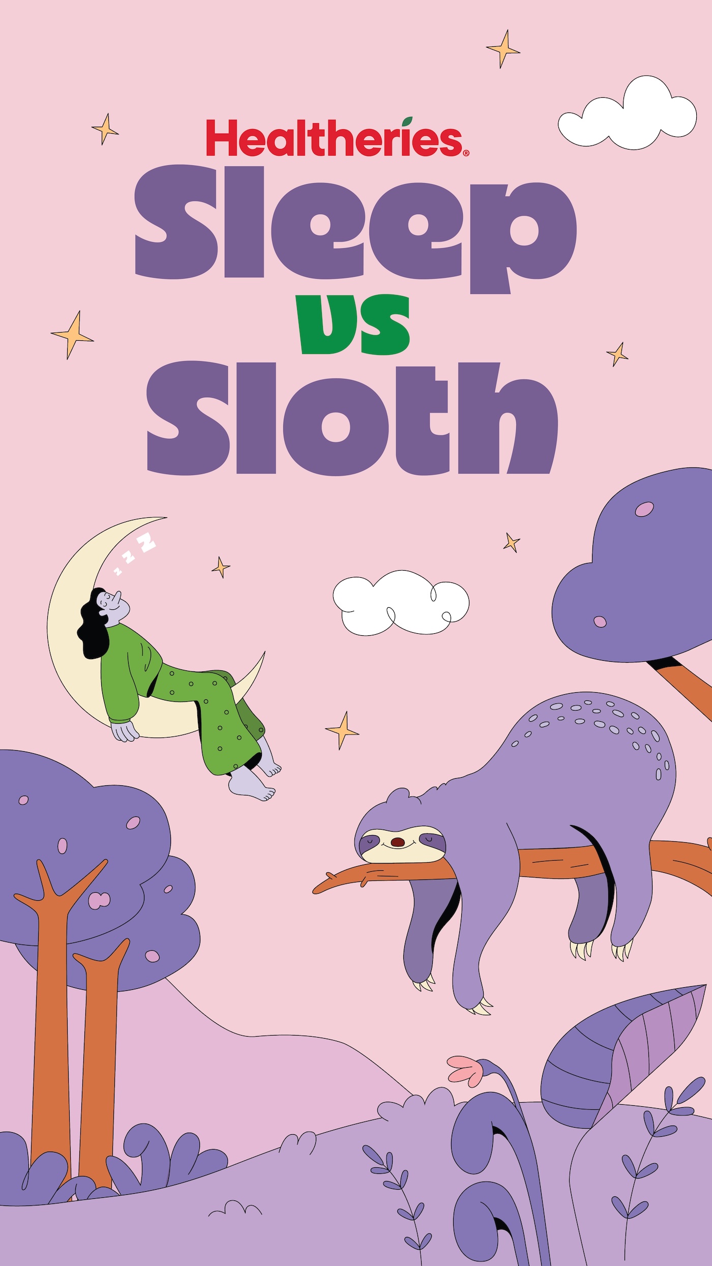 Healtheries launches world-first human vs sloth sleep-off in new campaign via TBWA New Zealand