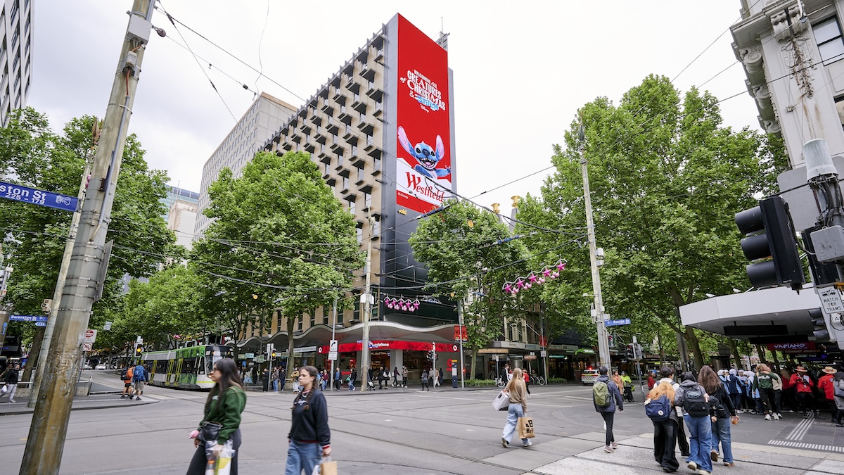 Disney’s Stitch brings extra Chrissy mischief to Westfield’s ‘Creatures of Christmas’ via AKQA